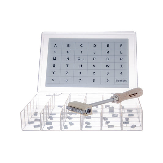 Flame-heated 1/8-inch x 12 character holder with optional character set; characters sold separately
