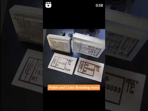 Pallet and Crate Heat Treat Stamp Propane Branding Iron