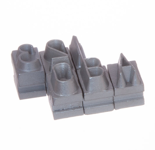 1/2″ Tall Characters – Stainless Steel Interchangeable Letters, Numbers, and Other Characters