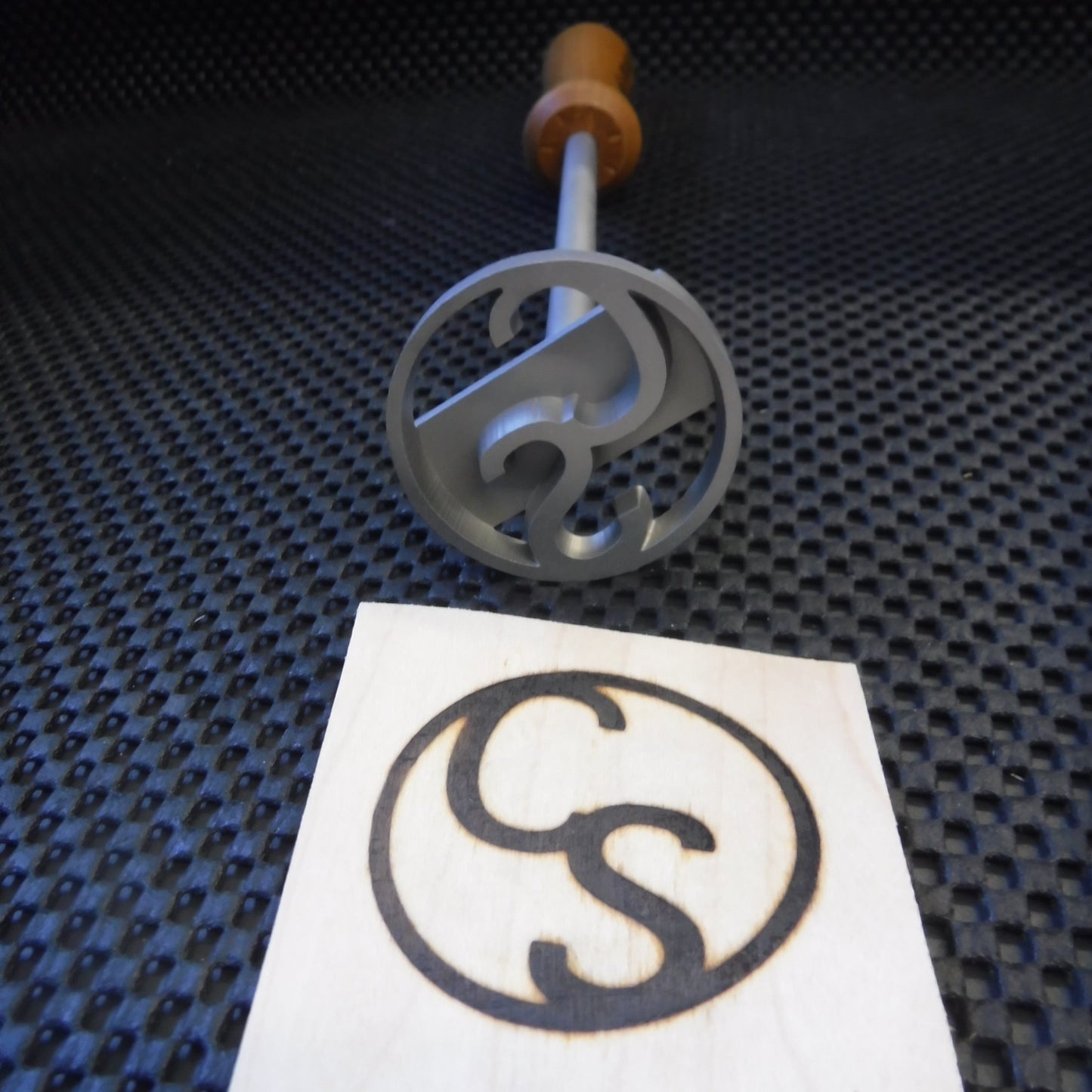 2-Initial Steel Branding Iron - Boldly Mark Steaks, Wood, Leather