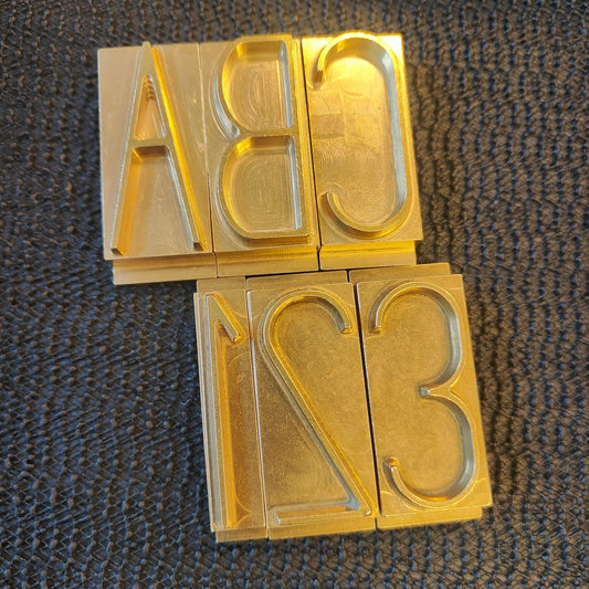 2" Tall Interchangeable Brass Branding Iron Characters