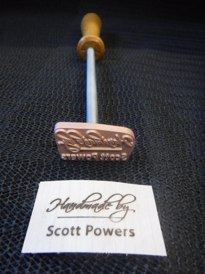 Personalized Branding Iron Templates - Wood & Leather Stamp
