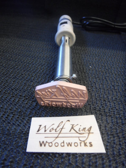 Personalized Branding Iron Templates - Wood & Leather Stamp