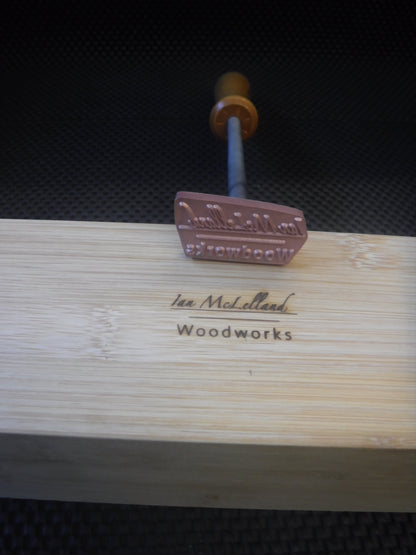 Personalized Branding Iron Templates - Wood & Leather Stamp