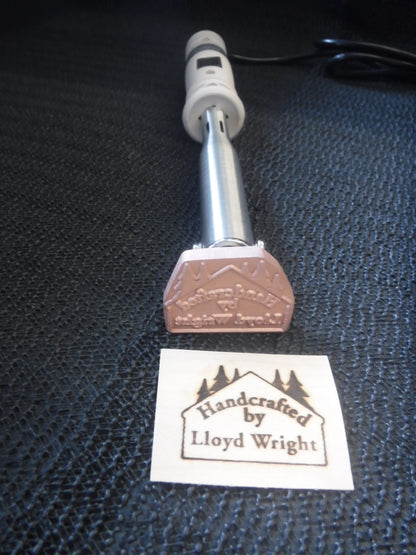 Personalized Branding Iron Templates - Wood & Leather Stamp