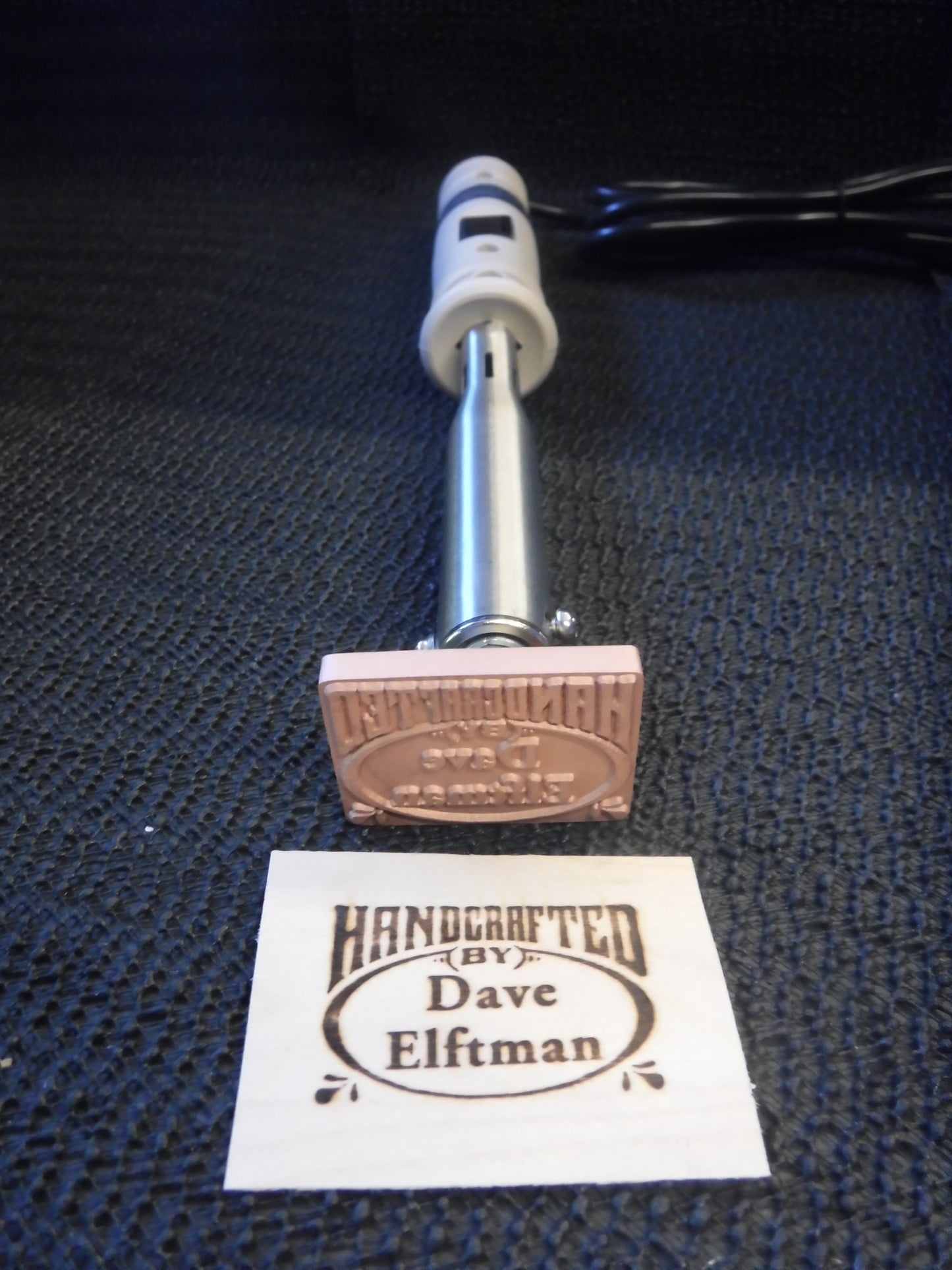 Personalized Branding Iron Templates - Wood & Leather Stamp