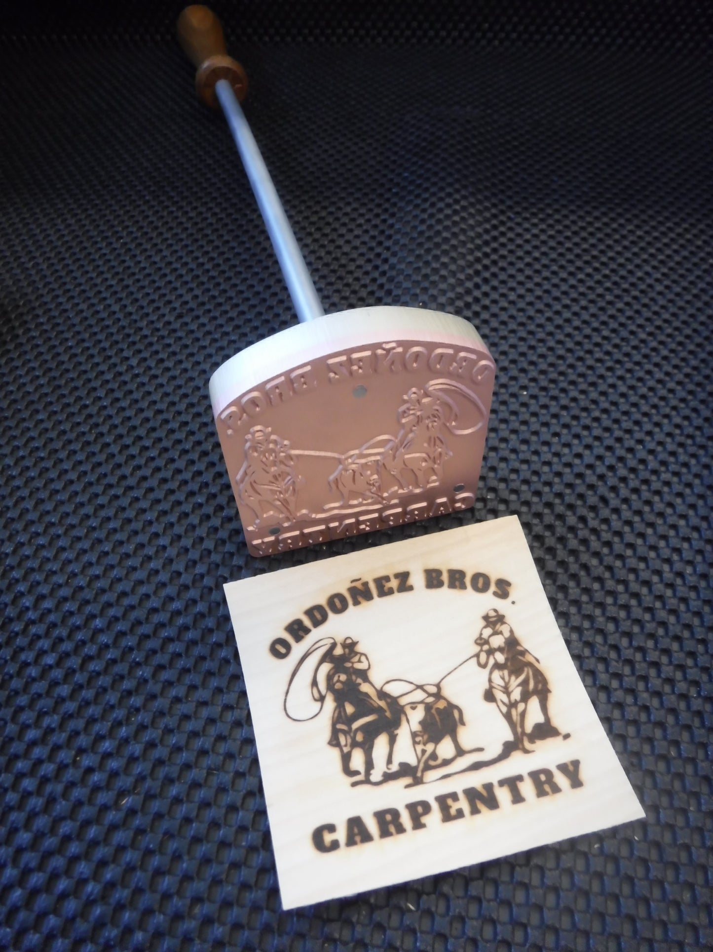 Custom Branding Irons - Standard Relief, Any Design, Flame Heated or Electric