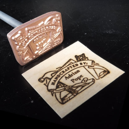 Personalized Branding Iron Templates - Wood & Leather Stamp