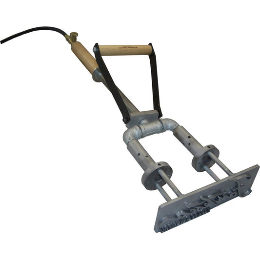 Dual-head Porto-Pro 2100-D propane torch shown with a separately sold branding plate