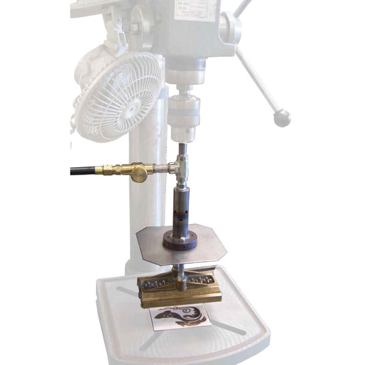 Porto-Pro 2100DP Propane Drill Press Attachment installation example; drill press not included