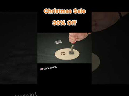 Personalized Branding Iron Templates - Wood & Leather Stamp